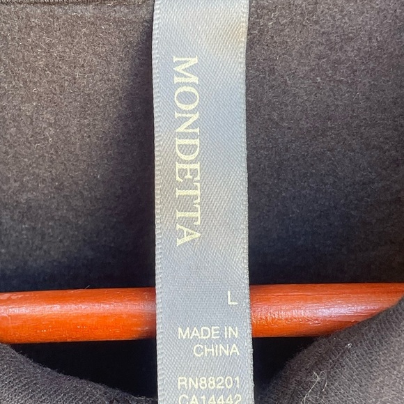 Mondetta Ladies' Collared Fleece Pullover Top, Black Medium Large - Picture 12 of 13